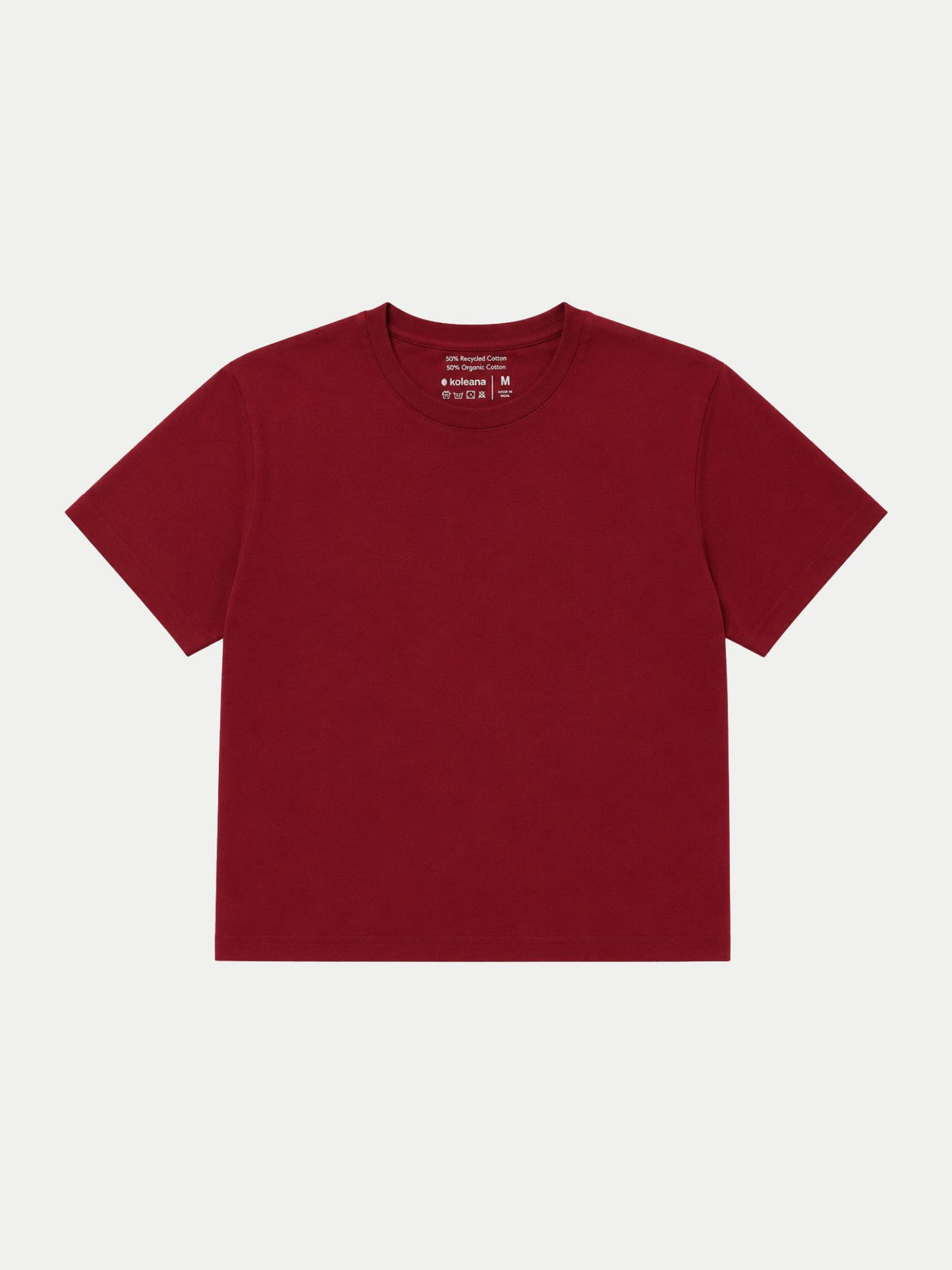 red short-sleeve crewneck t-shir