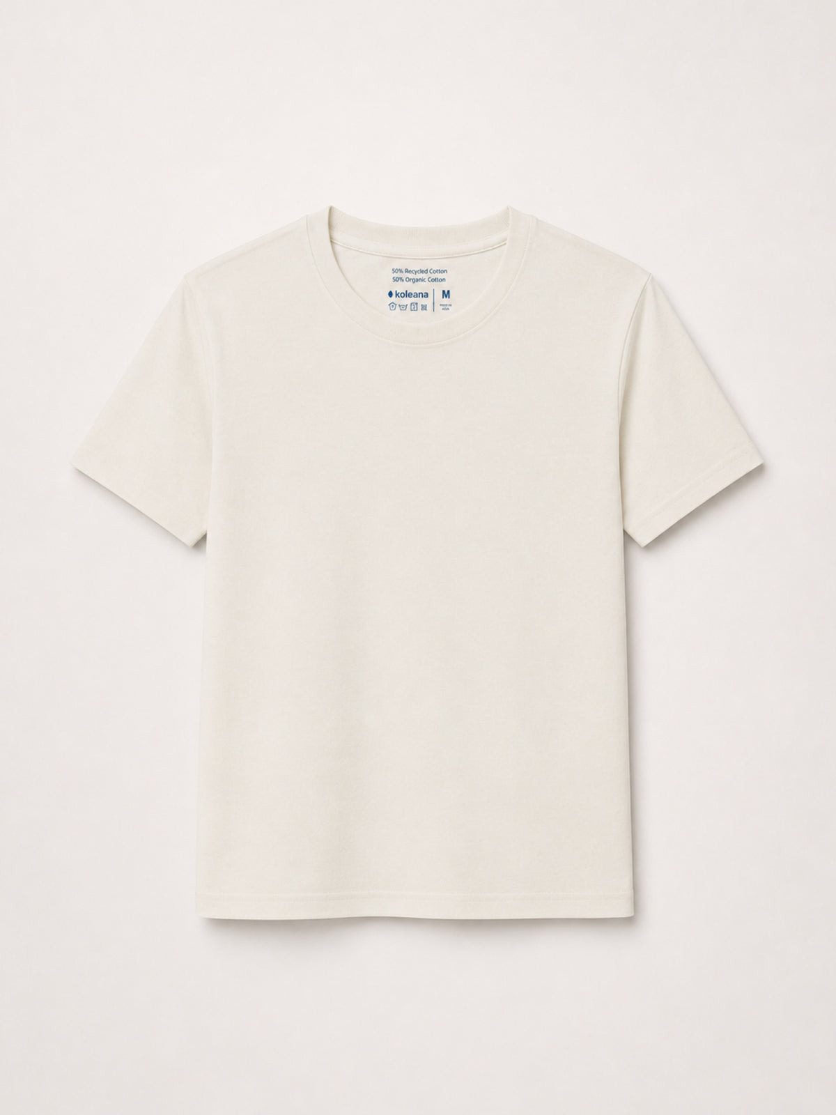 a white short-sleeve crewneck t-shirt 